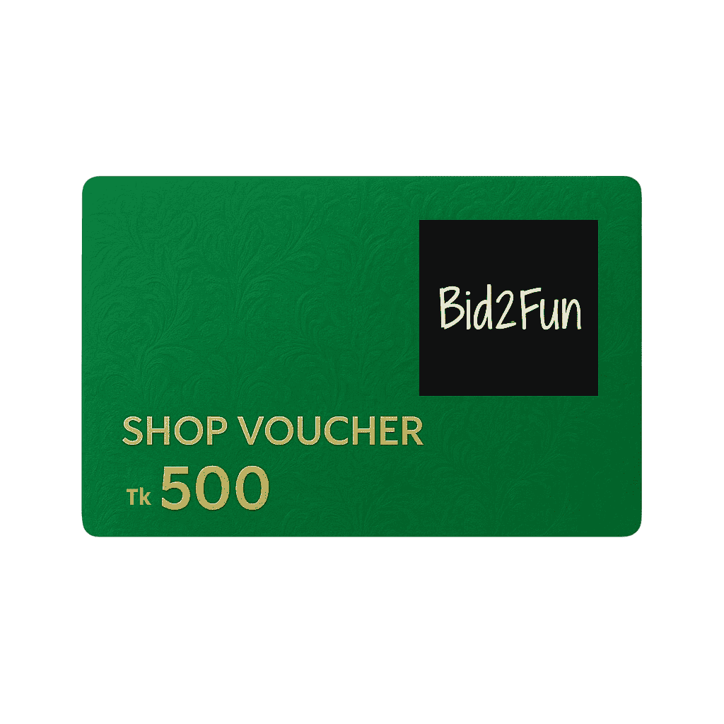 ✨ Bid2Fun Shop Voucher – ৳500 ✨
