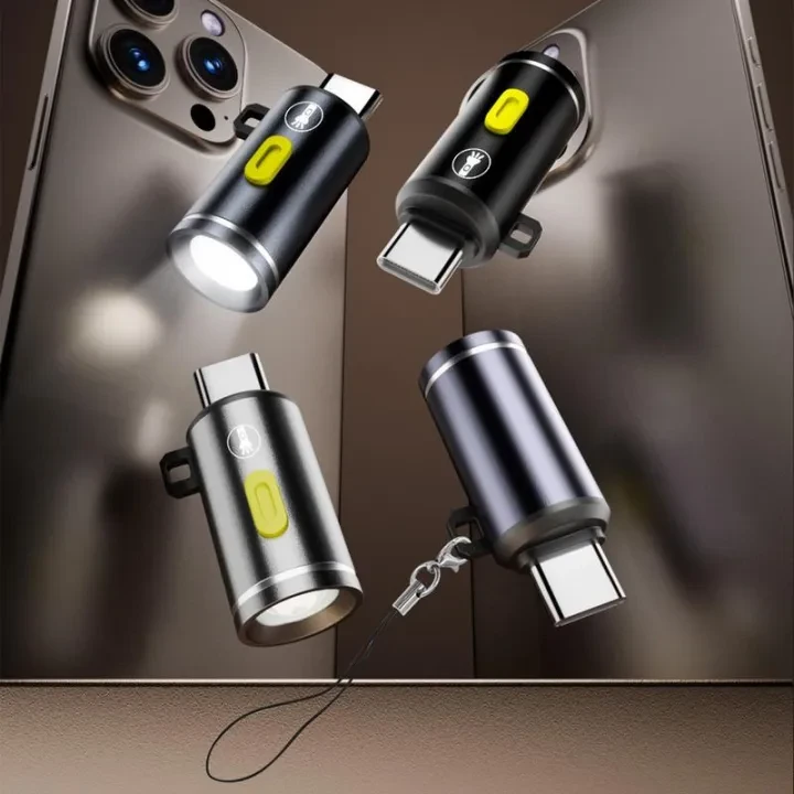 Type-C LED Camping Flashlight – Portable Outdoor Torch
